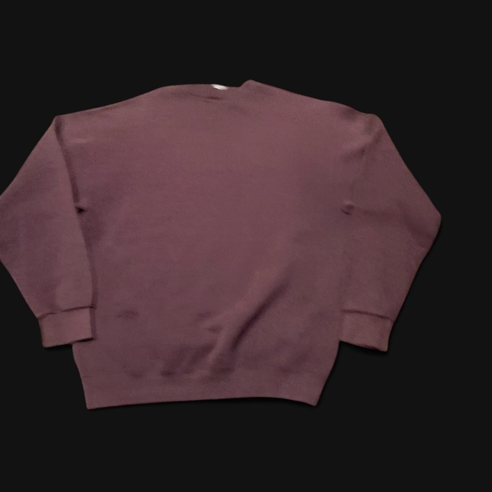 Vintage 90s Lee Sport Baltimore fleece crewneck plum sun faded M/21 - Picture 6 of 8